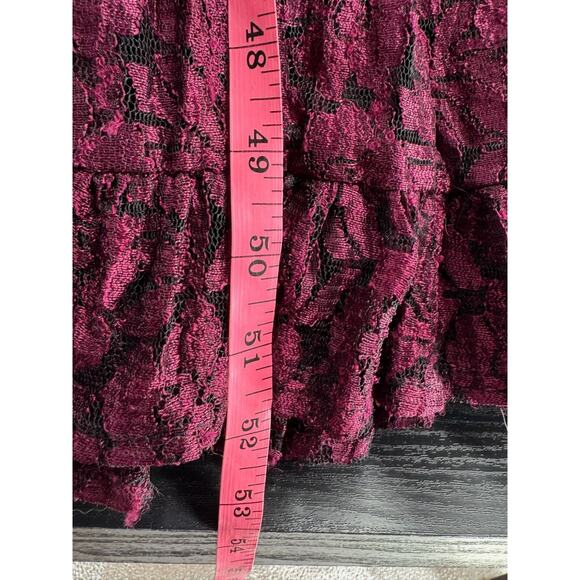 Vintage American Angel Floral Embossed Maxi Dress Women's Medium Purple - Picture 9 of 9